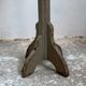 wooden pedestal or primitive winemaker's table