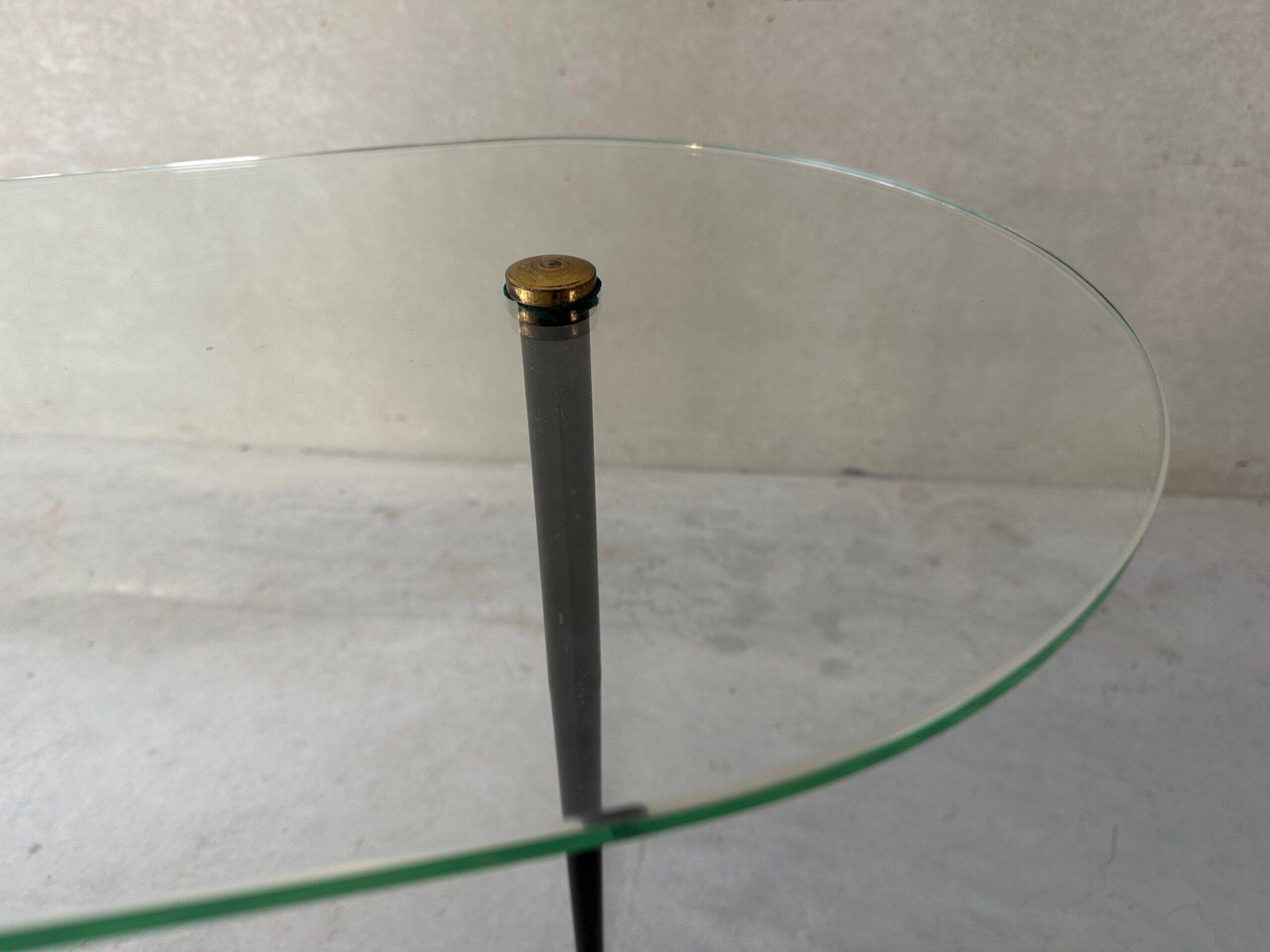 Table vintage 'amoeba' sur trépied