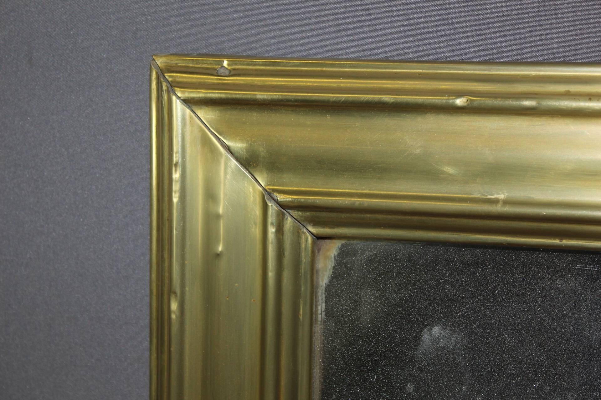 Bistro Mirror in Brass XIX