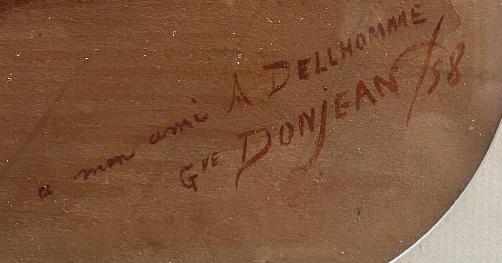 Watercolor painting harlequin gouache 1858 by gustave donjean (1800-1899)