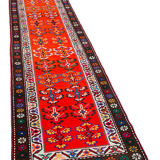 Handwoven Antique Anatolian Multicolor Runner Rug 81 cm x 372 cm