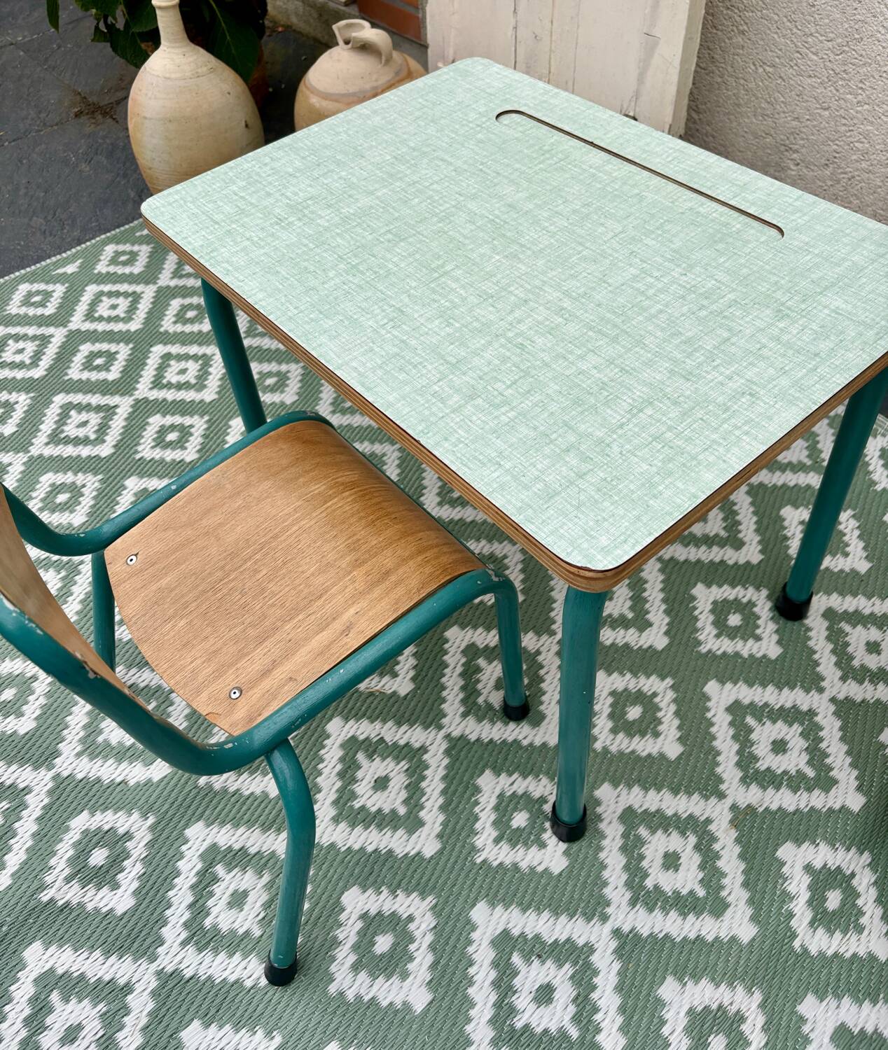 Bureau enfant Formica avec chaise