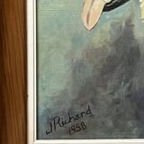 oil on canvas - Pair forming a pendant signed J. Richard