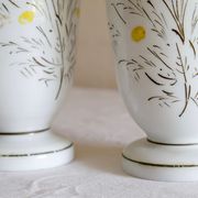 Vase opaline peint à la main français antique