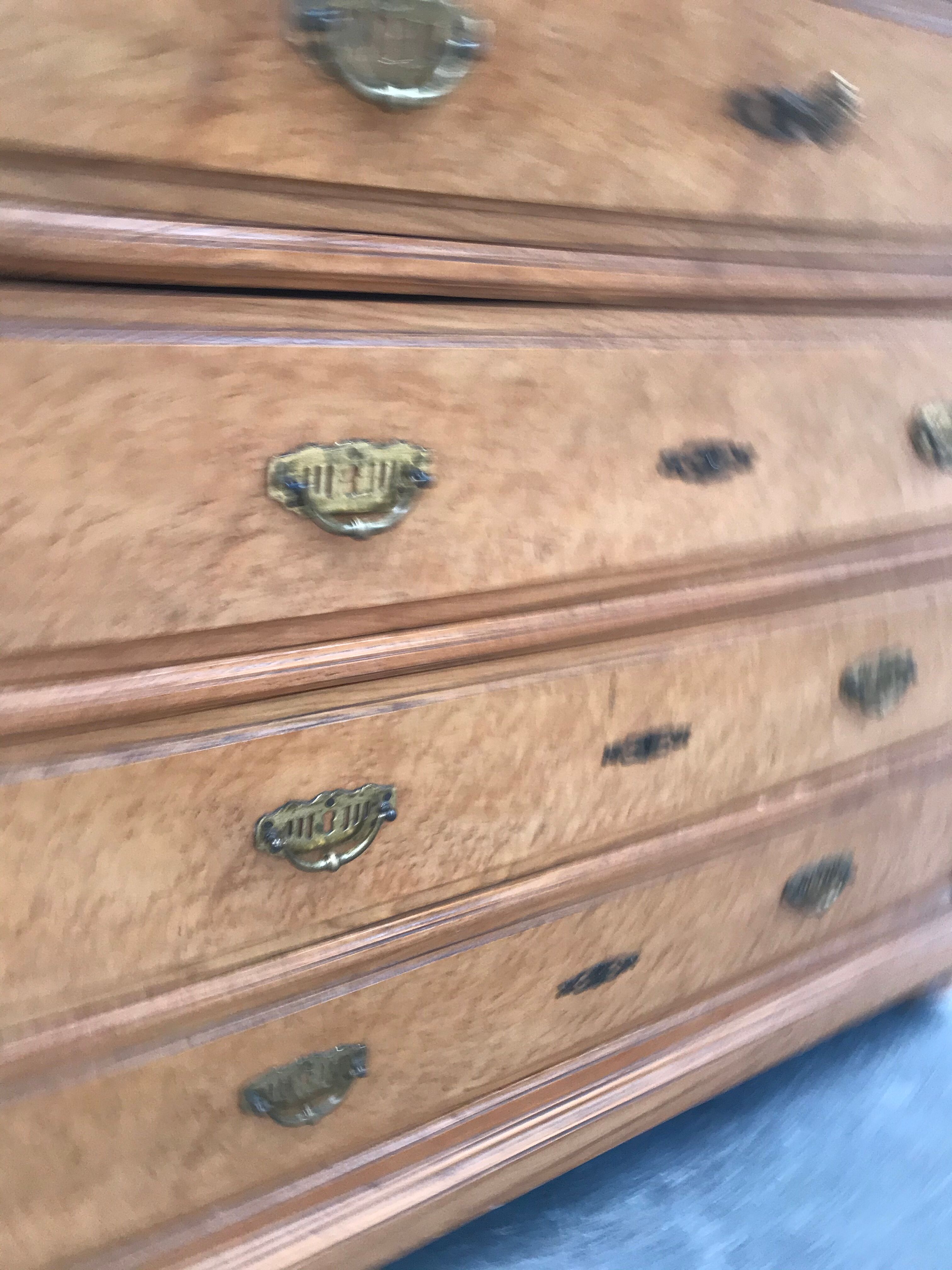 Commodity era Art Deco maple magnifying glass