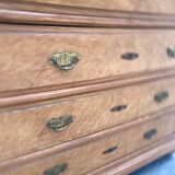 Commodity era Art Deco maple magnifying glass