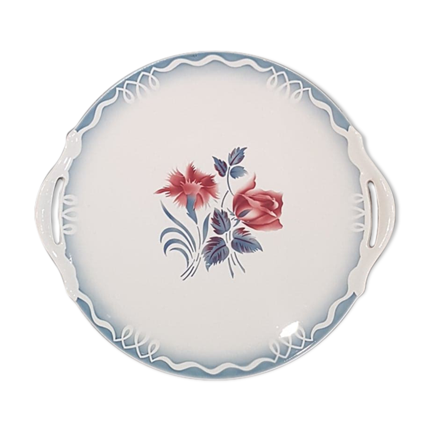 Digoin Sarreguemines marinette style pie dish