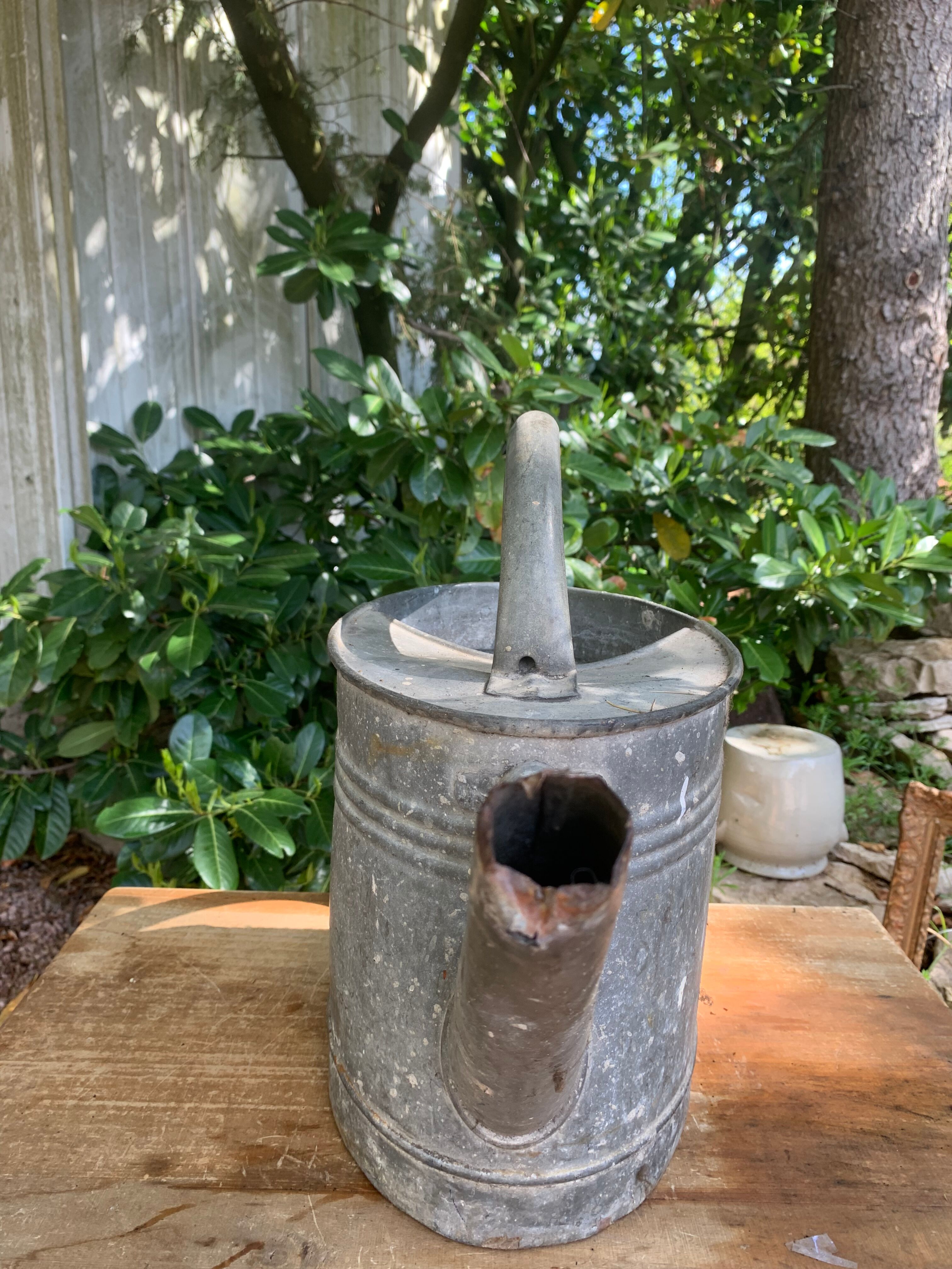 Zinc watering can