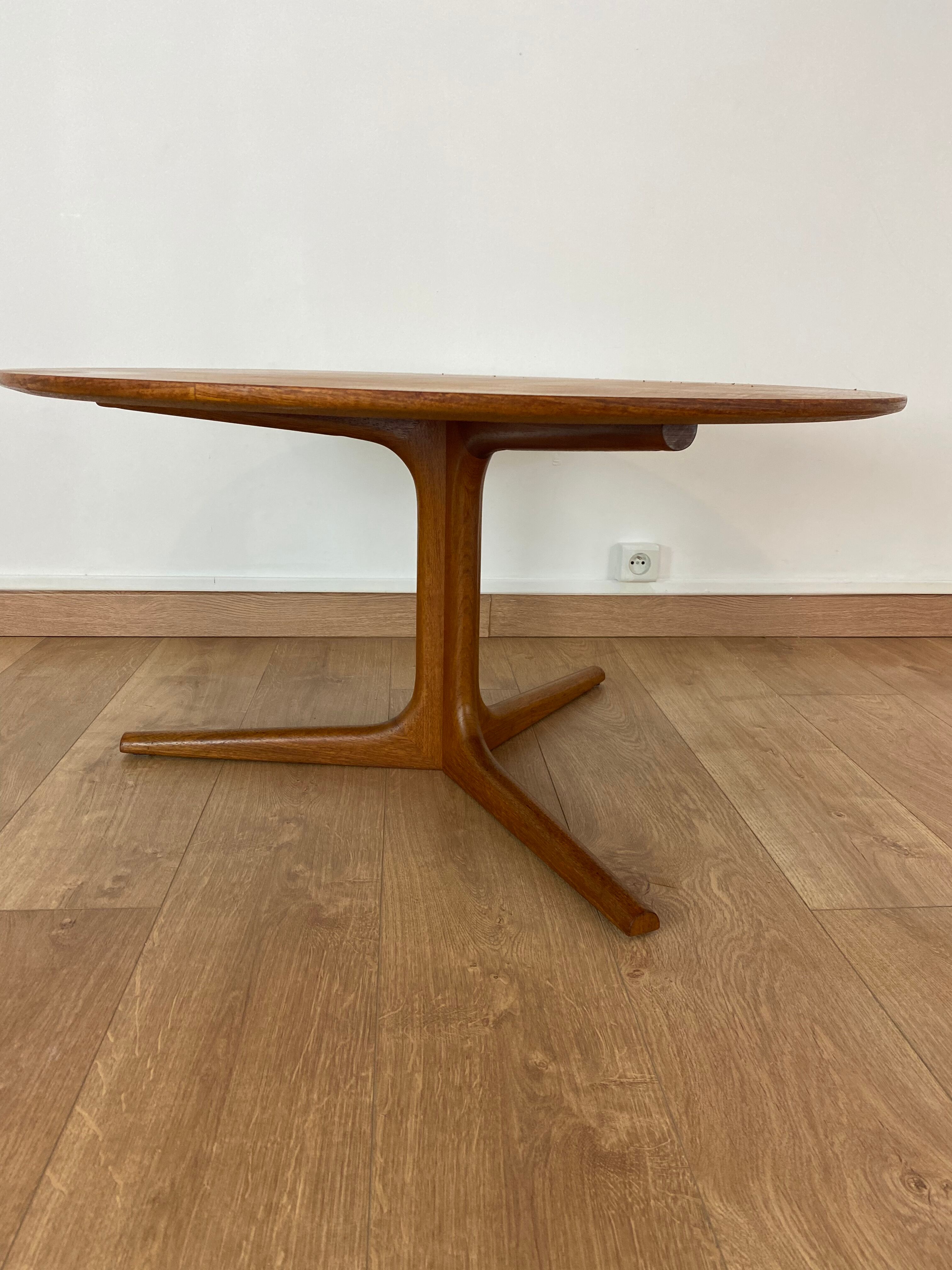 Scandinavian coffee table vintage round tripod