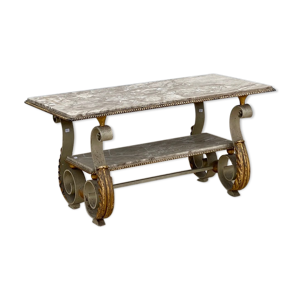Table basse en fer forgé