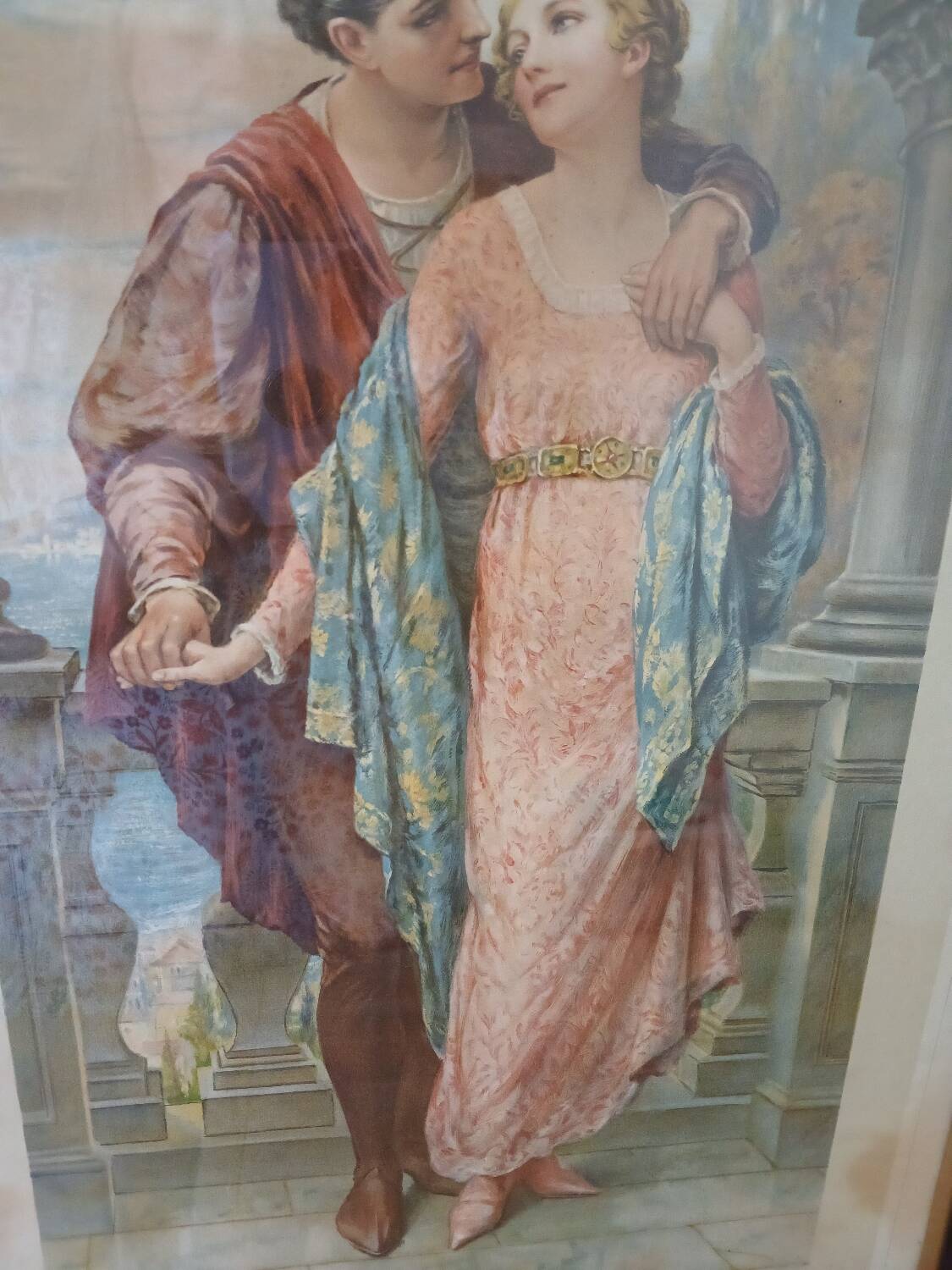 Duo d'estampes sur le thème de l'amour, début du siècle