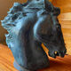 Horse head signed J. Spratt