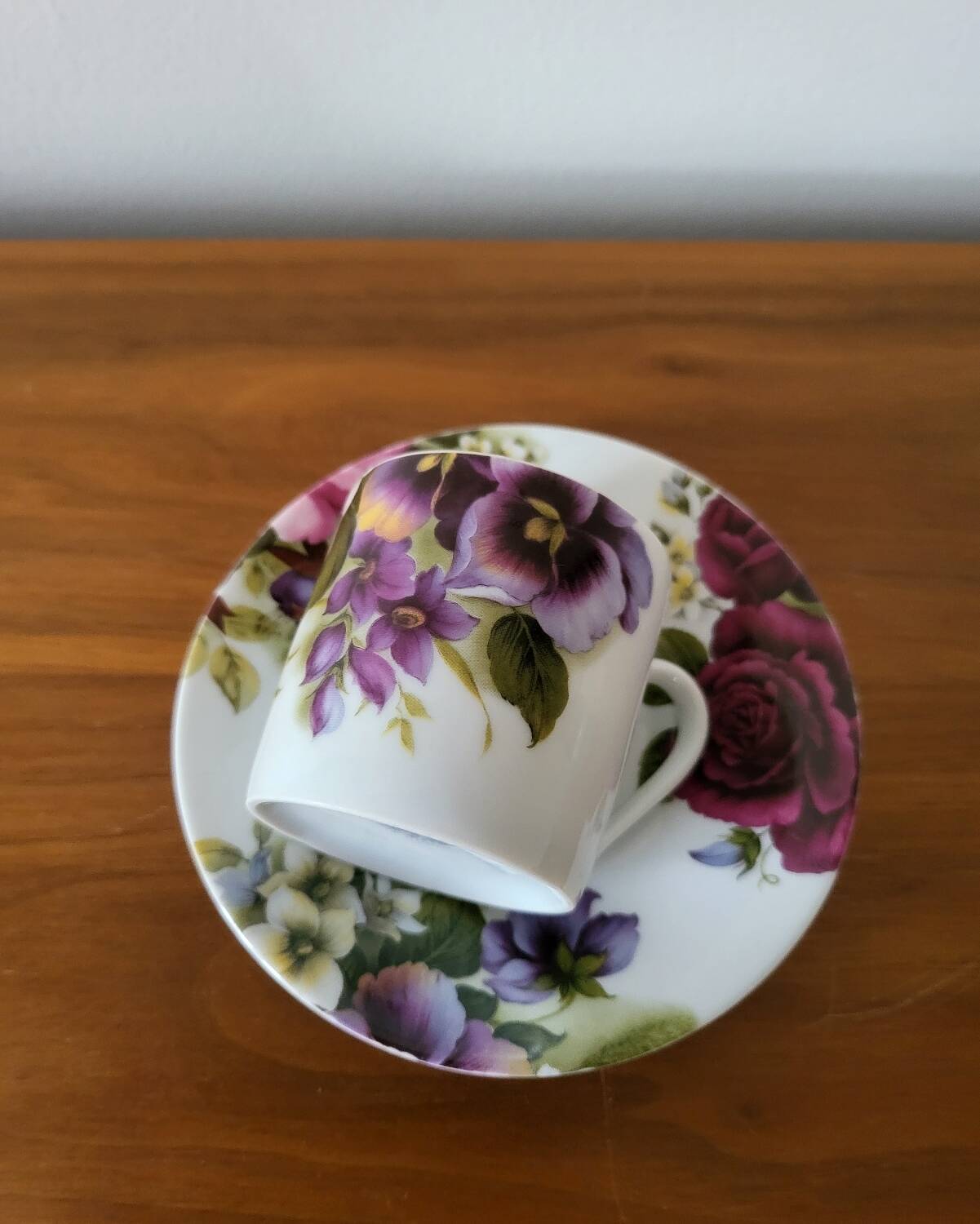 Porcelain Coffee Cup Bill Goldsmith Limoges "Victoria"