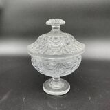 Moulded and cut crystal drageoir from Creusot Baccarat early 19th century