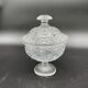 Moulded and cut crystal drageoir from Creusot Baccarat early 19th century