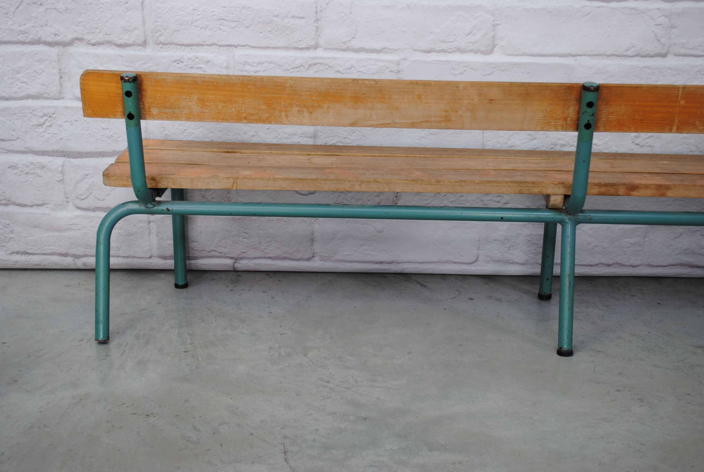 Vintage school bench