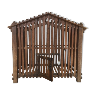 Wooden popular arts birdcage, 40