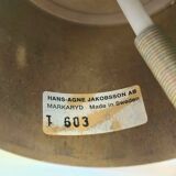 Hans-Agne Jakobsson Modell T603. Ceiling light with pink fringes, 1960s