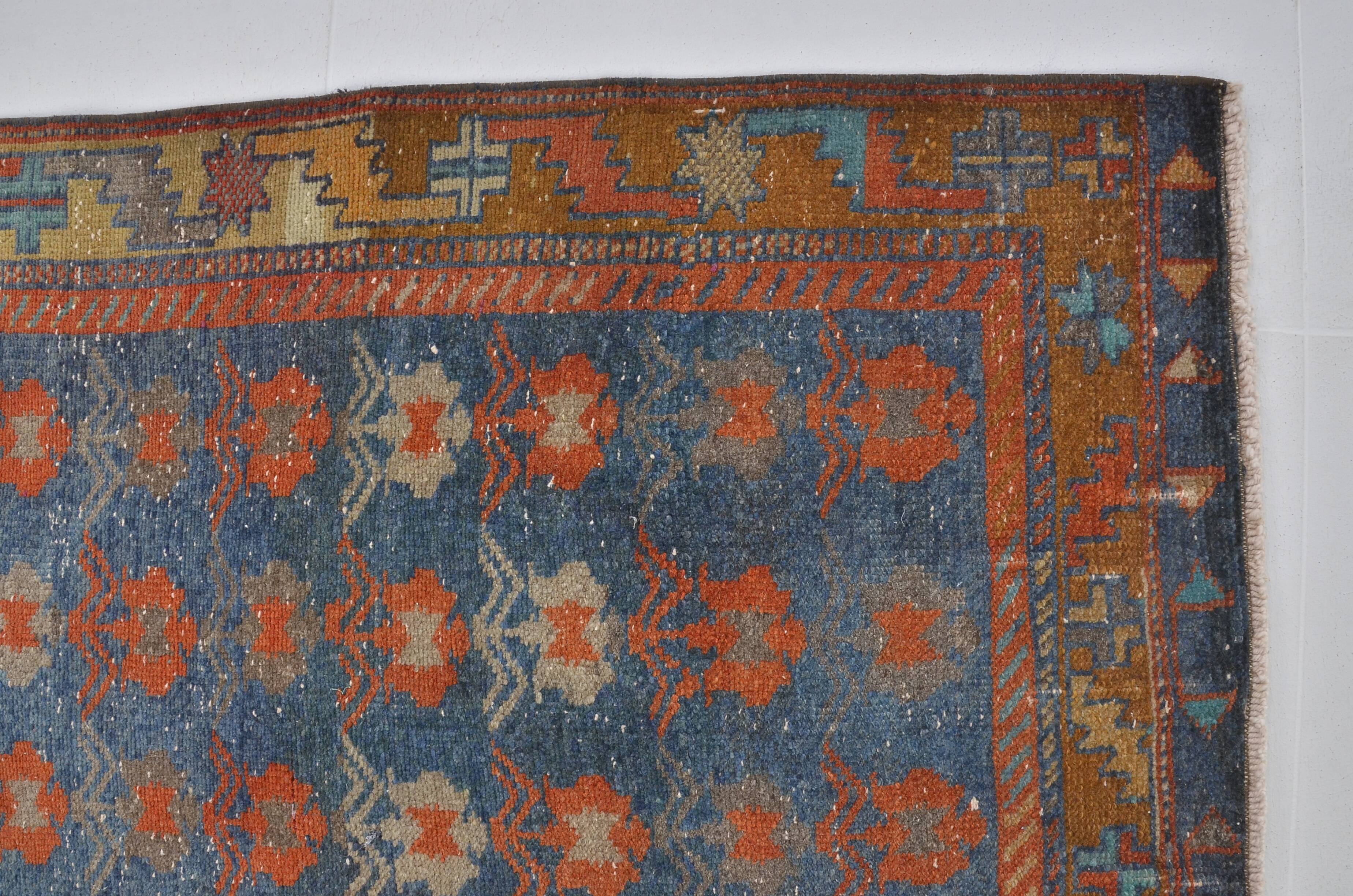 Geometric Design Oushak Runner Rug sku 2540