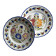 2 decorative plates in Quimper earthenware, signed HB Henriot.