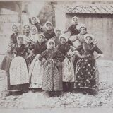 Marseille young girls Adolphe TERRIS 1820-1899 Albumen print circa 1865