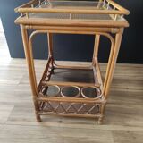 Vintage rattan service