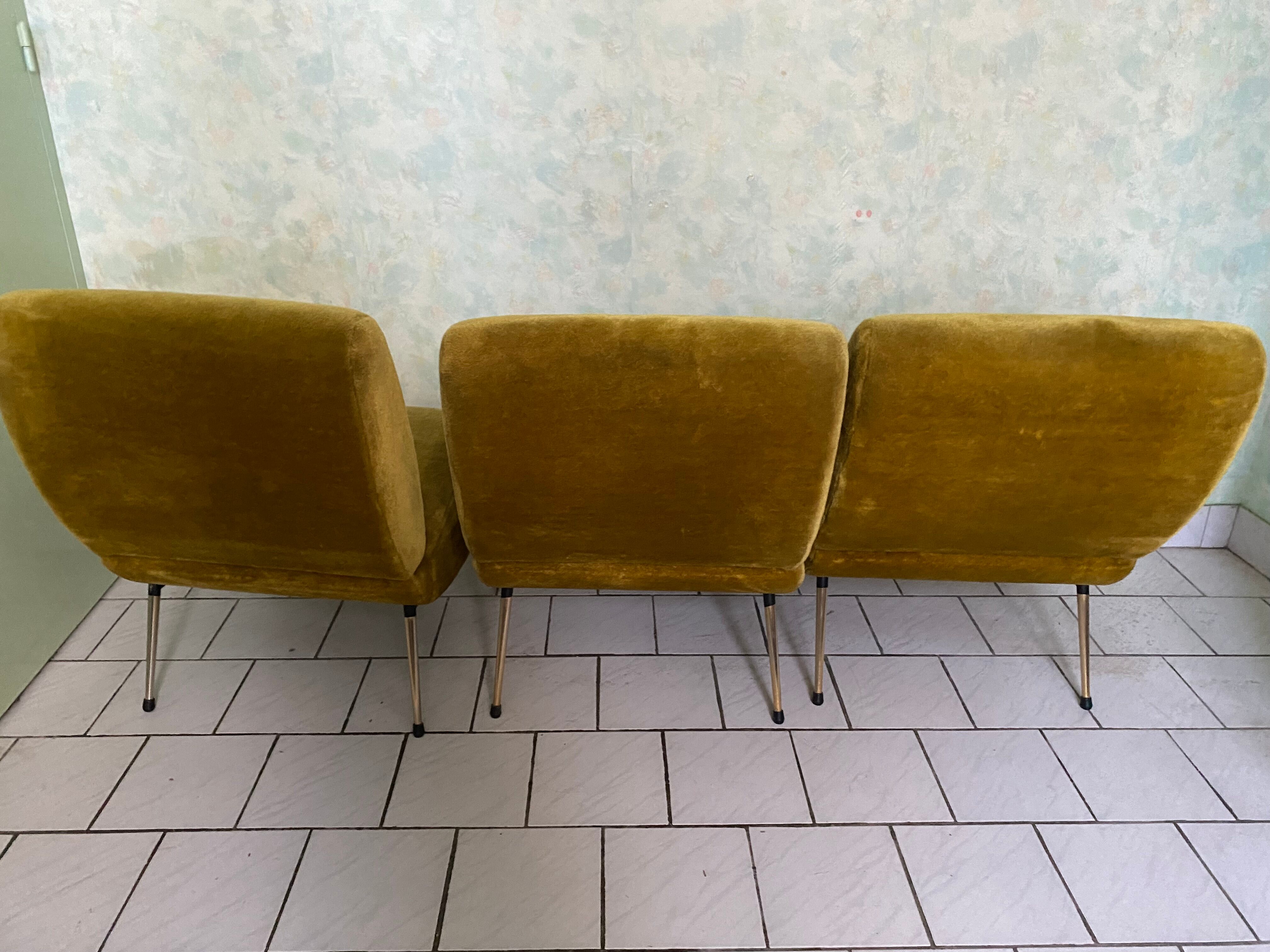 Suite of three armchairs pelfran model kiss