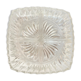 Glass dish with compartments