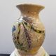 Vase grès alsace Graessel beige décor ciselé made in france vintage