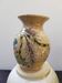 Vase grès alsace Graessel beige décor ciselé made in france vintage