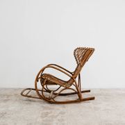 Fauteuil à bascule Rocking Chair design français vintage modernariato