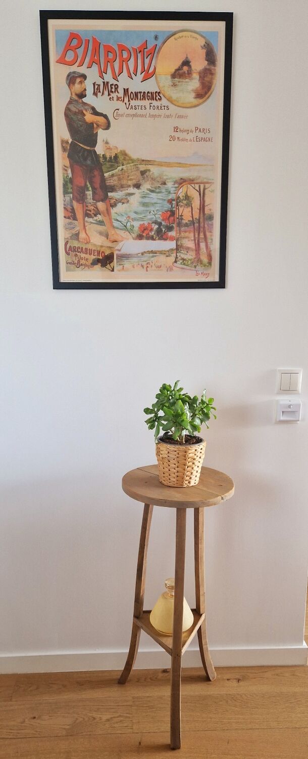 Old pedestal table driftwood