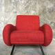 Vintage armchair red fabric - the Redoubt XXI century