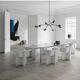 Table lamp in aluminum, oxidized, contemporary work.