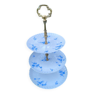 Limoges porcelain cake stand, Tharaud Symphony model