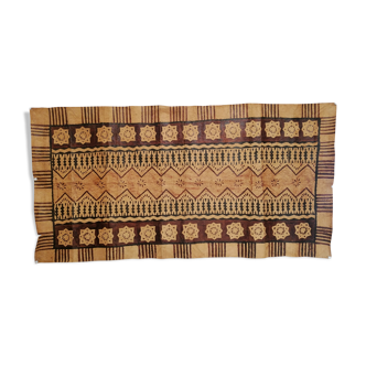 Old tapa. hanging of beaten bark cloth. oceania. 1° half of the xxth.