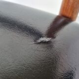 Teak and Skai office chair from Grete Jalk for Glostrup, 60s