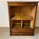Industrial furniture notary binder with vintage American curtain 1940s