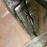 Illuminated bathroom wall mirror 70s