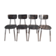 Set of 4 formica chairs signed roc