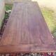 Large bistro table with cast iron legs and cherry top
