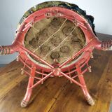 Napoleon III bamboo pouf