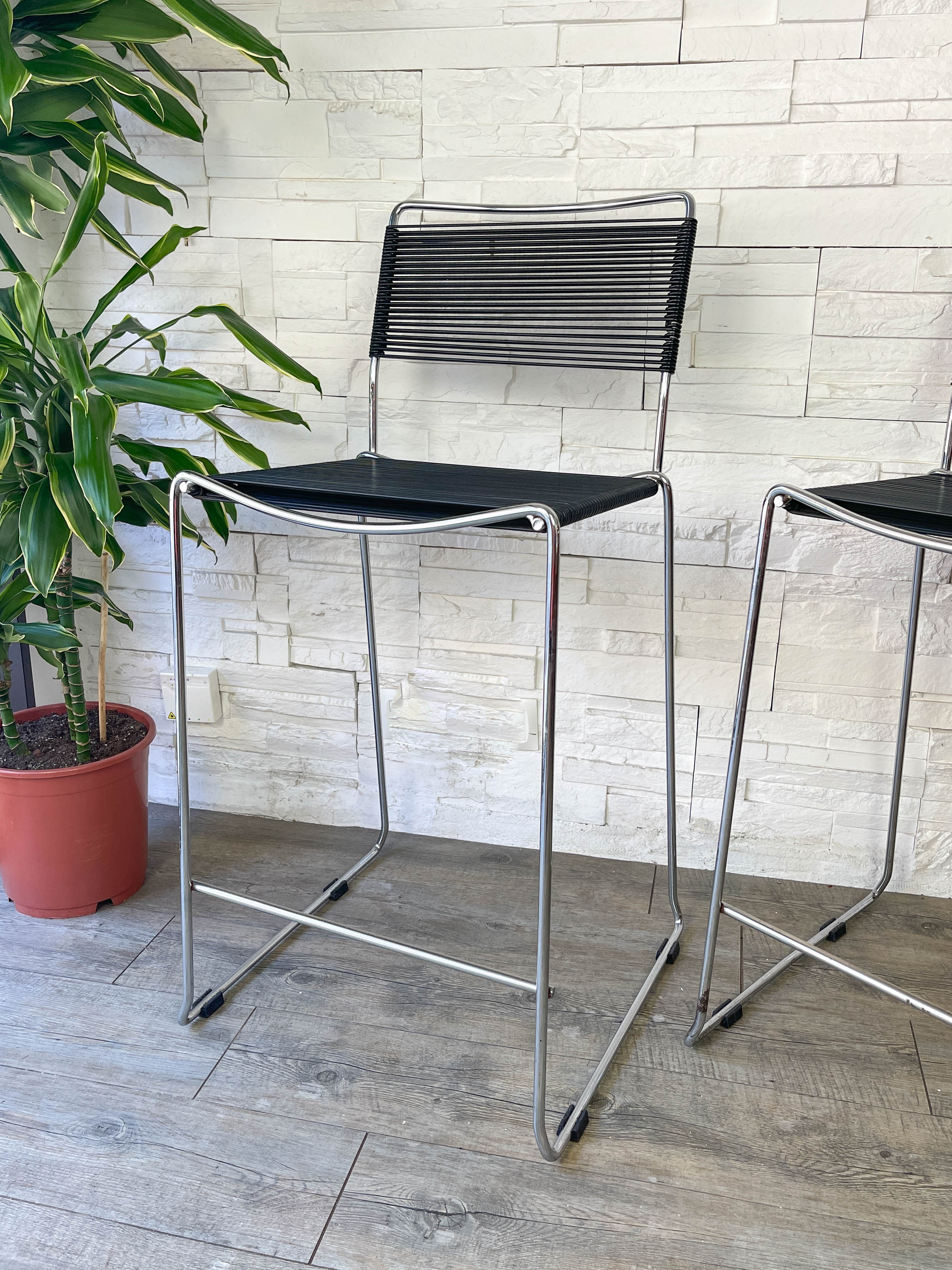 Mid-Century Spaghetti Bar Stools by Giandomenico Belotti for Alias, Italy, 1980s