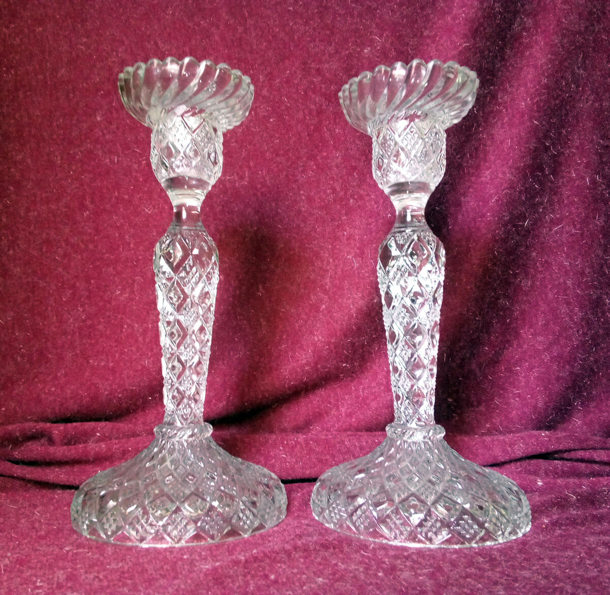 Pair of candlesticks way Crystal
