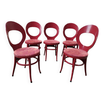 5 chaises bistrot Baumann mouettes