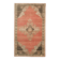 1970s Vintage Turkish Oushak Handmade Wool Cotton Red Area Rug 235x392