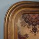 Old French fireplace mirror with beautiful ornament