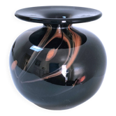 Vase boule en pâte de verre par Bob le Bleis verrerie Maure Vieil