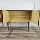 Mid-century 1960s mahogany sideboard with glass top