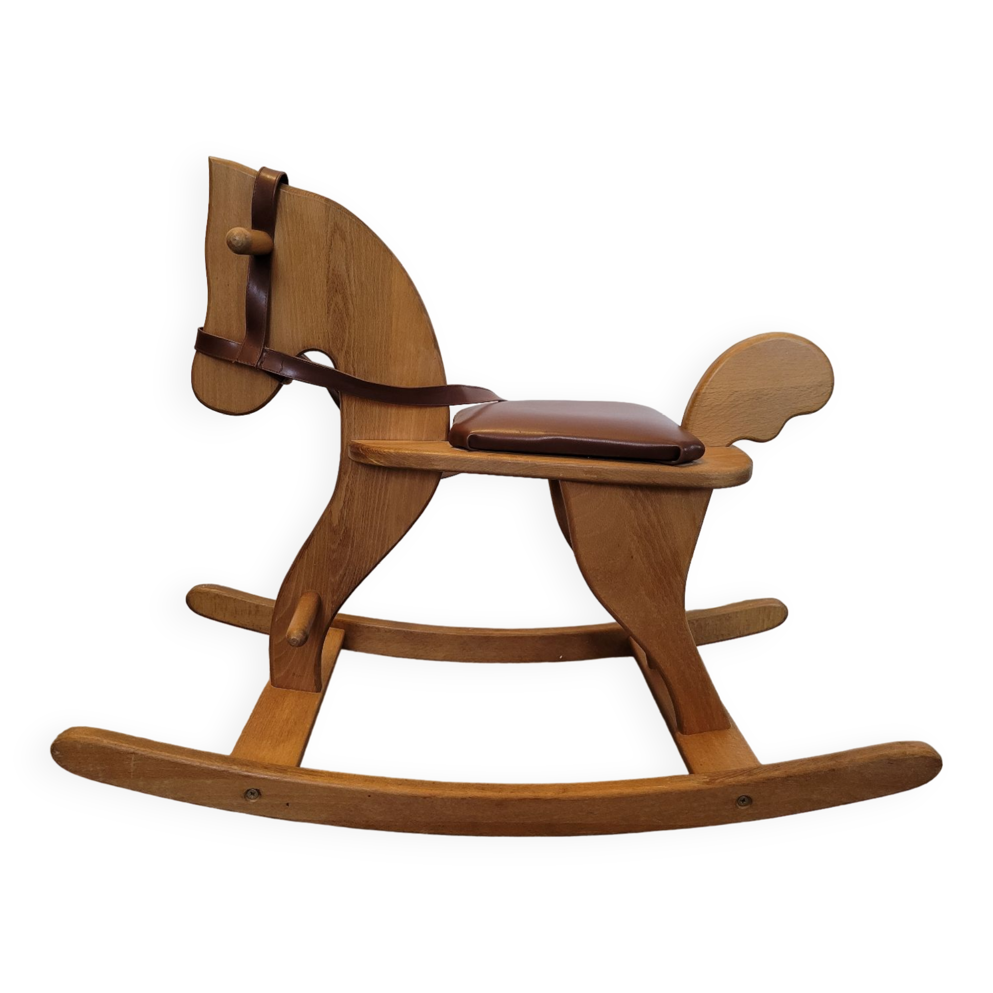 Beech rocking horse